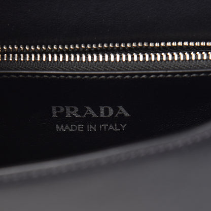 Prada City Calfskin Saffiano Racing Logo Elektra Shoulder Bag Fuxia Black 6 of 7