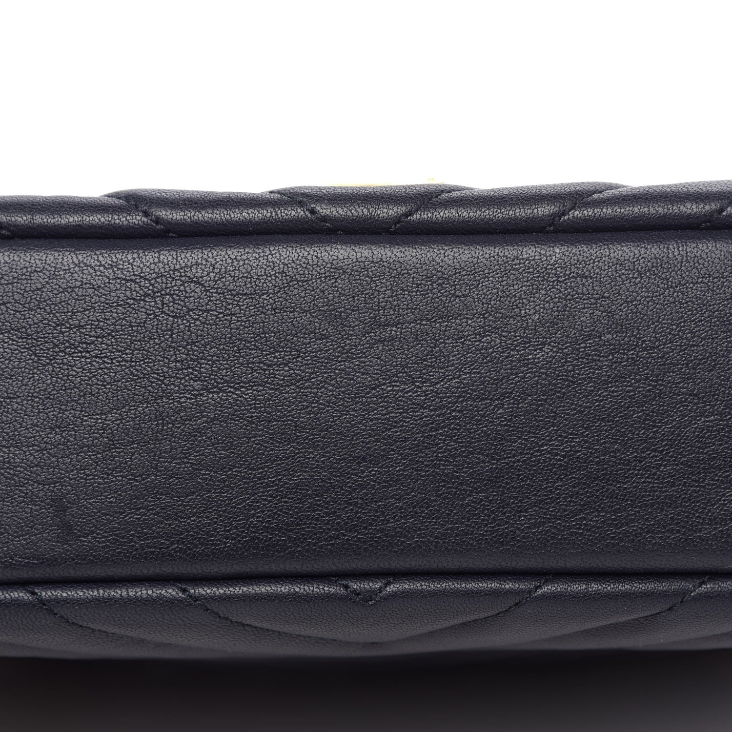 Saint Laurent Sheepskin Matelasse Chevron Monogram Medium College Bag Deep Marine 11 of 12