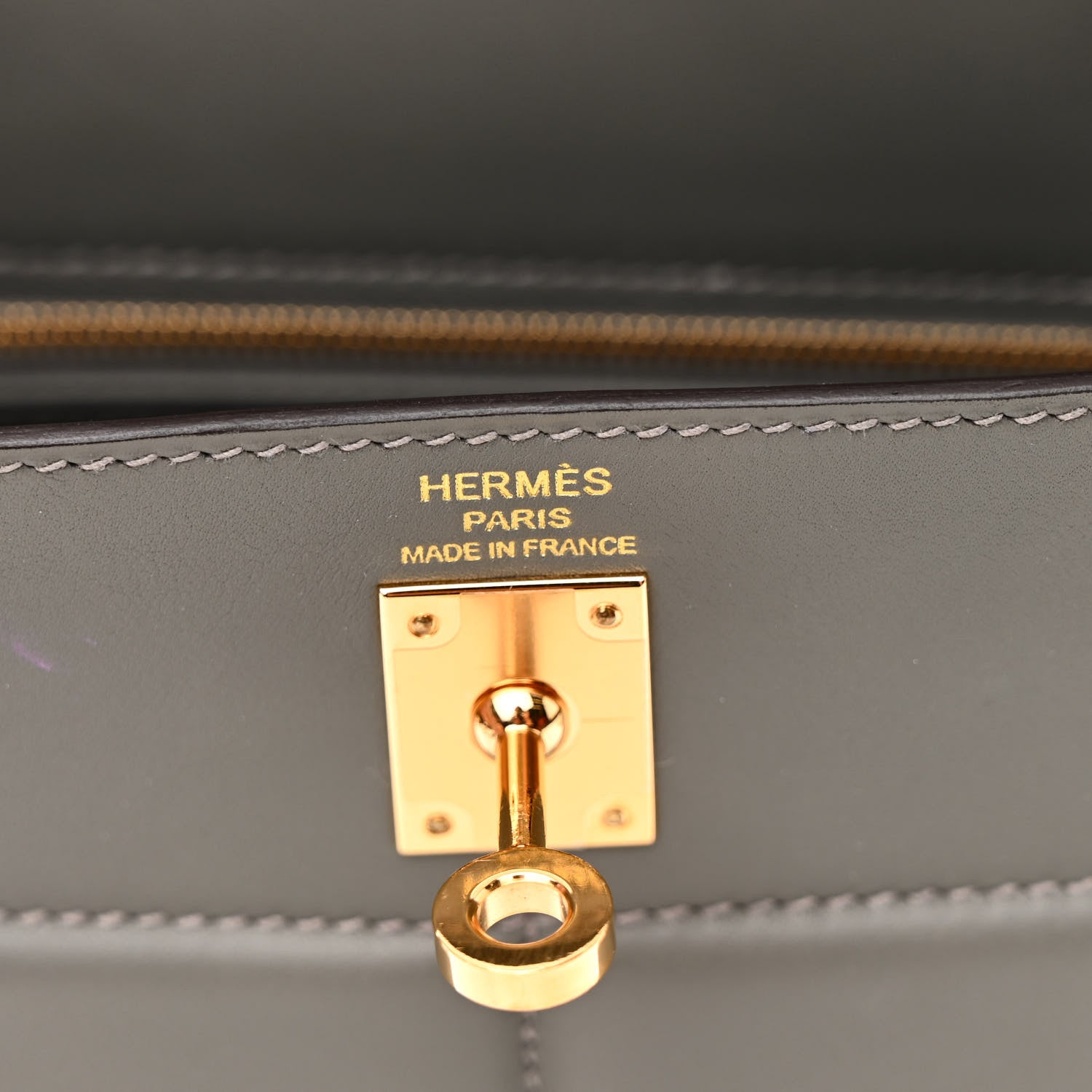 Hermes Swift Kelly Padded Sellier 25 Gris Meyer 6 of 12