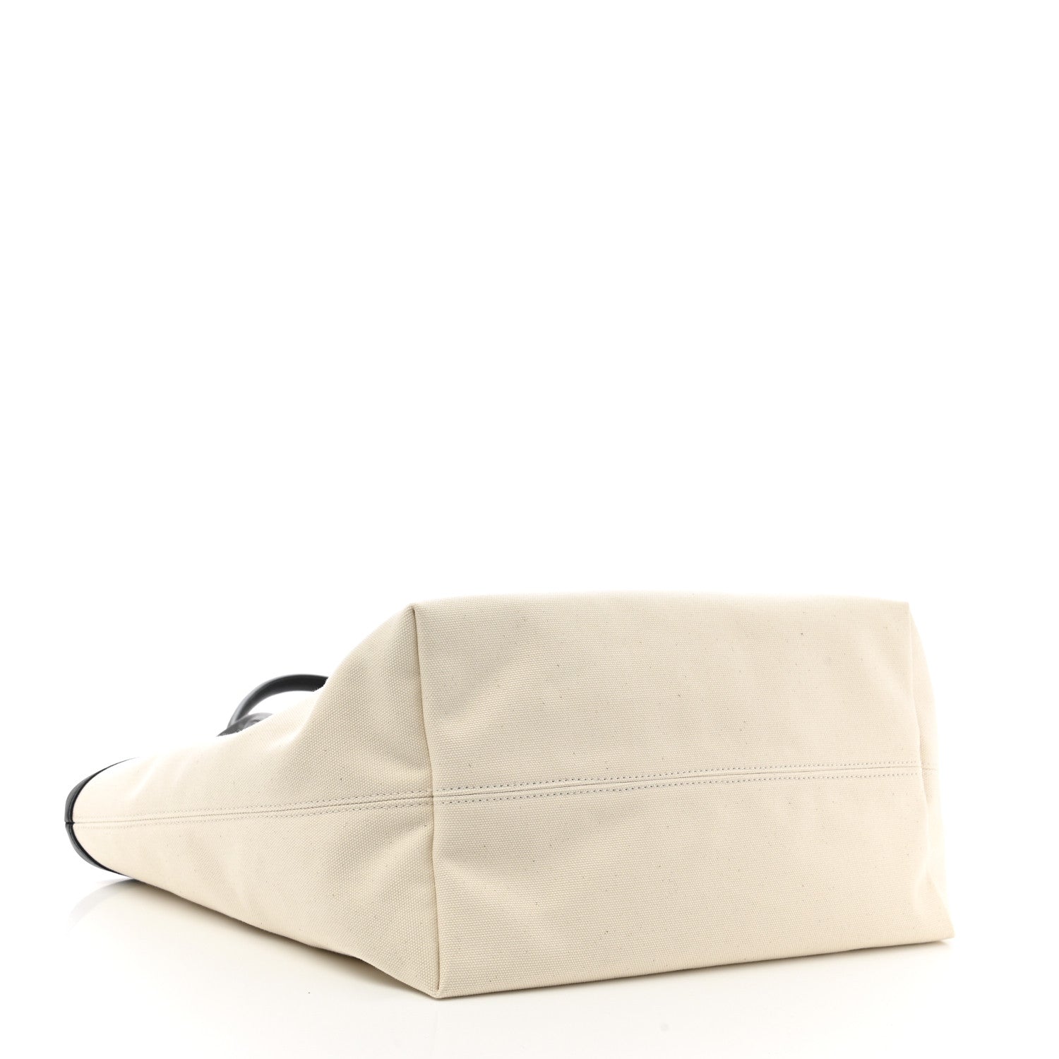 Balenciaga Cotton Canvas Calfskin Cities Paris Jumbo Small Tote Bag White 4 of 10