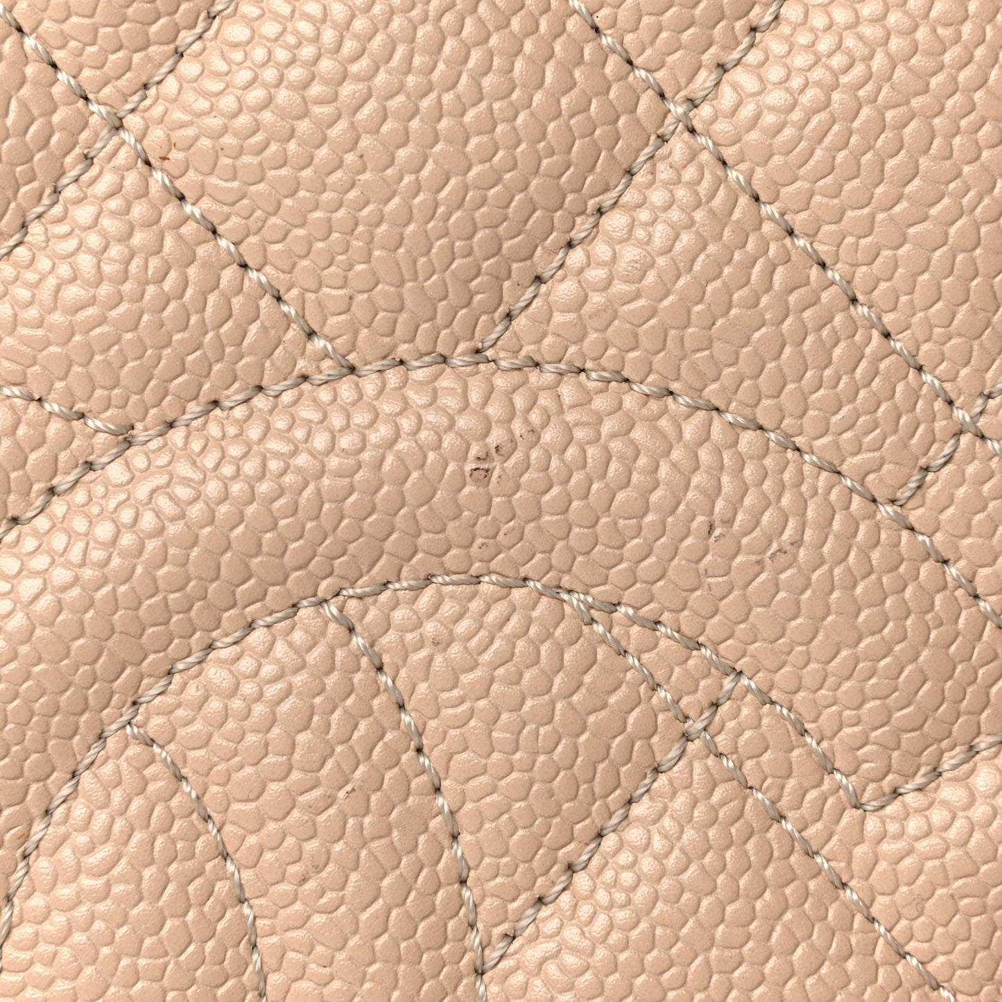 Caviar Quilted Petit Shopping Tote PST Beige Clair