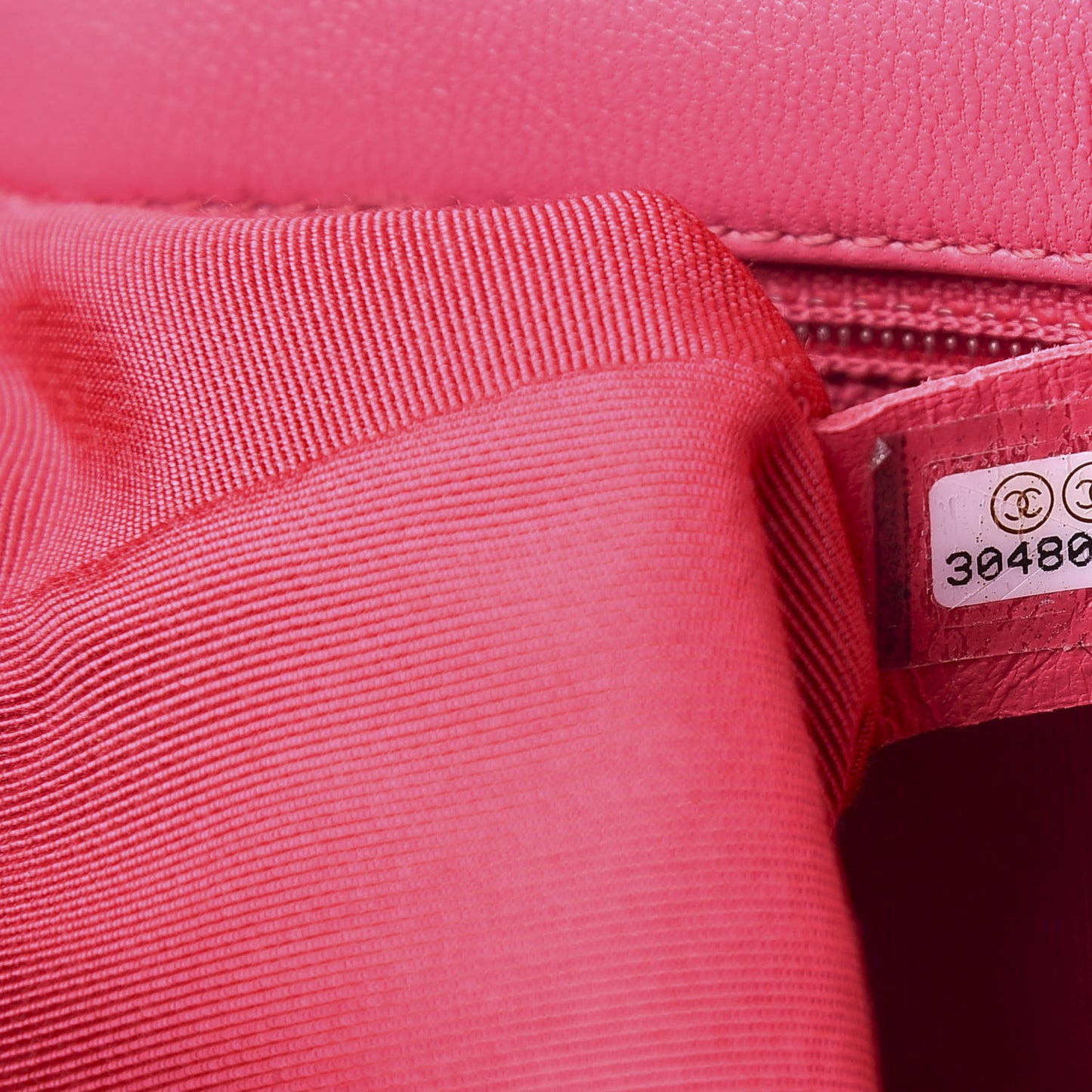 Lambskin Quilted Medium 19 Flap Dark Pink