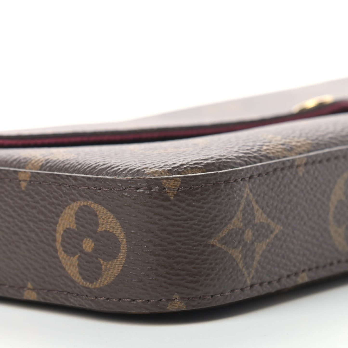 Monogram Pochette Felicie Chain Wallet Fuchsia