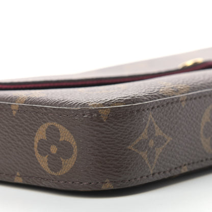 Louis Vuitton Monogram Pochette Felicie Chain Wallet Fuchsia 8 of 12