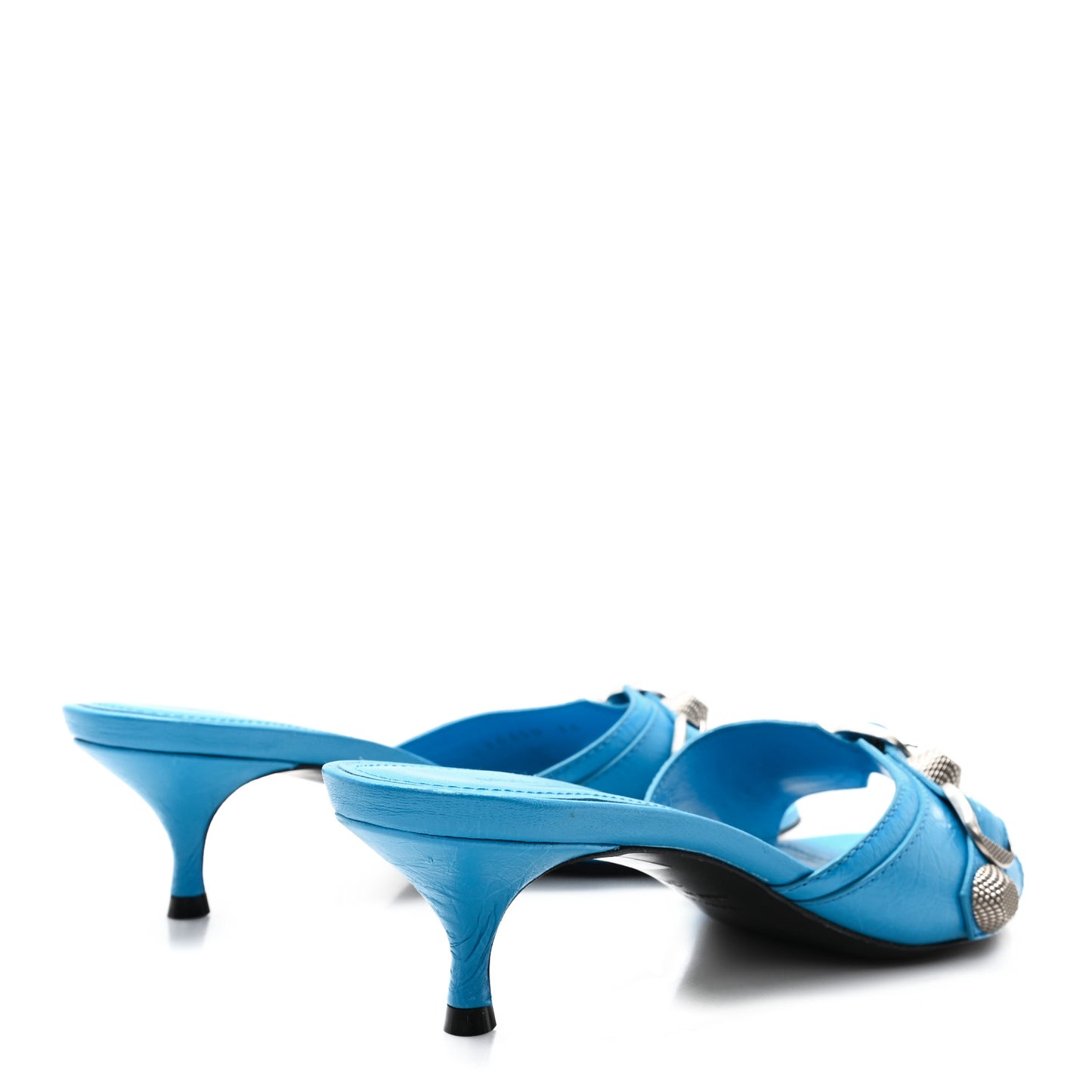 Agneau Arena Cagole 50mm Slide Sandals 36 Cyan