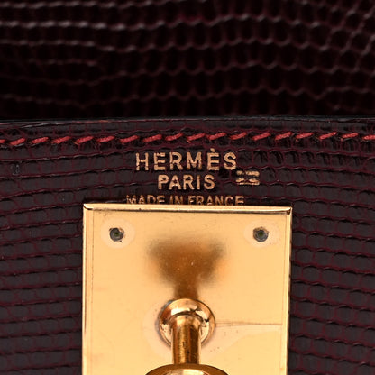Hermes Lizard Kelly Sellier 28 Rouge H 6 of 15