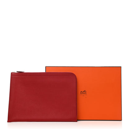 Hermes Evercolor Zip Tablet Portfolio Rouge Vif 6 of 6