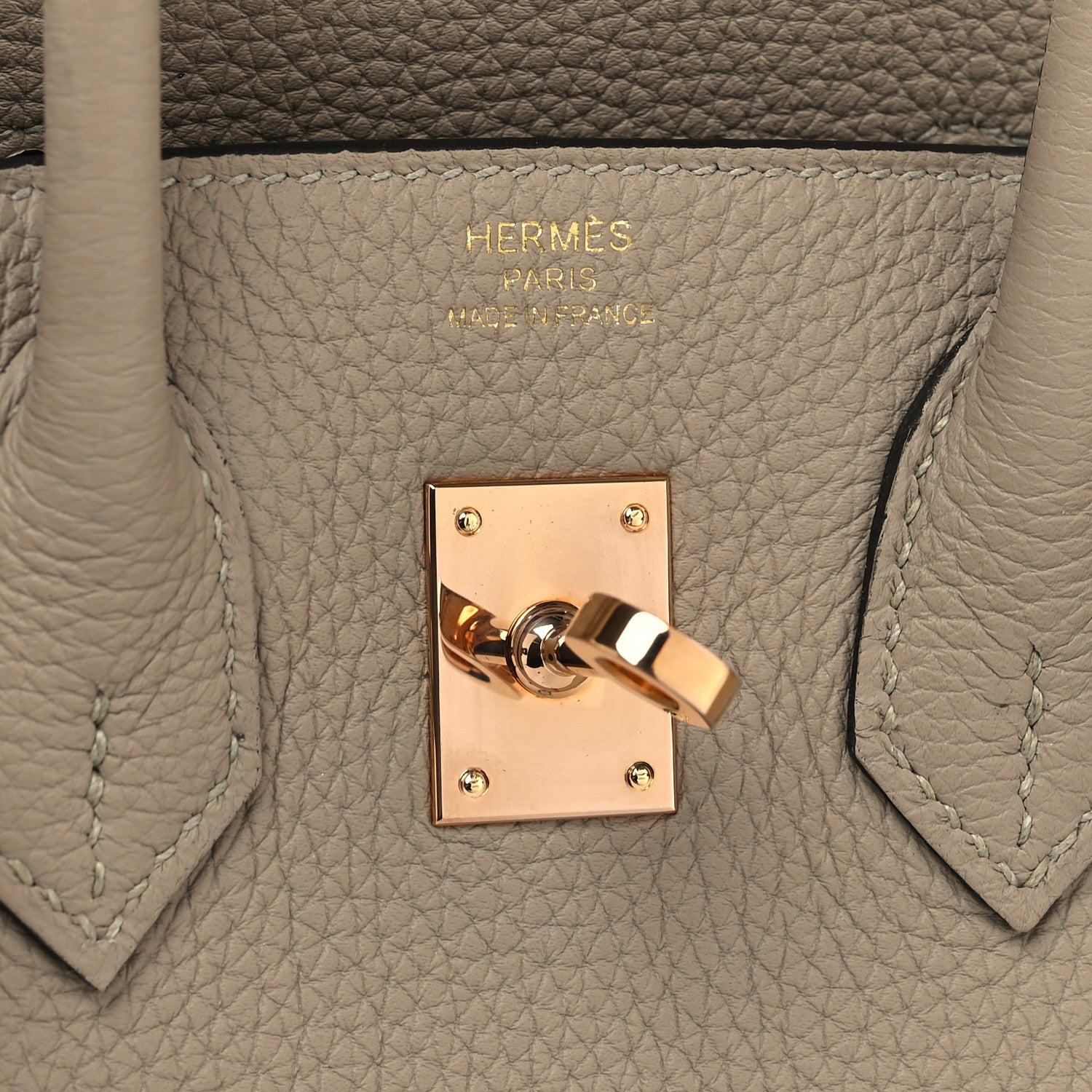 Hermes Togo Birkin 25 Gris Tourterelle 6 of 13