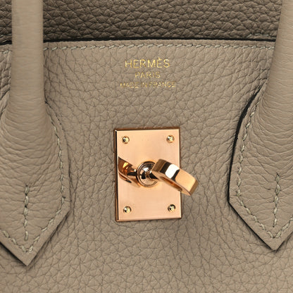 Hermes Togo Birkin 25 Gris Tourterelle 6 of 13