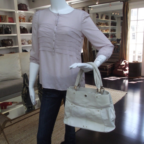 Chevre Ritz Tote Ivory