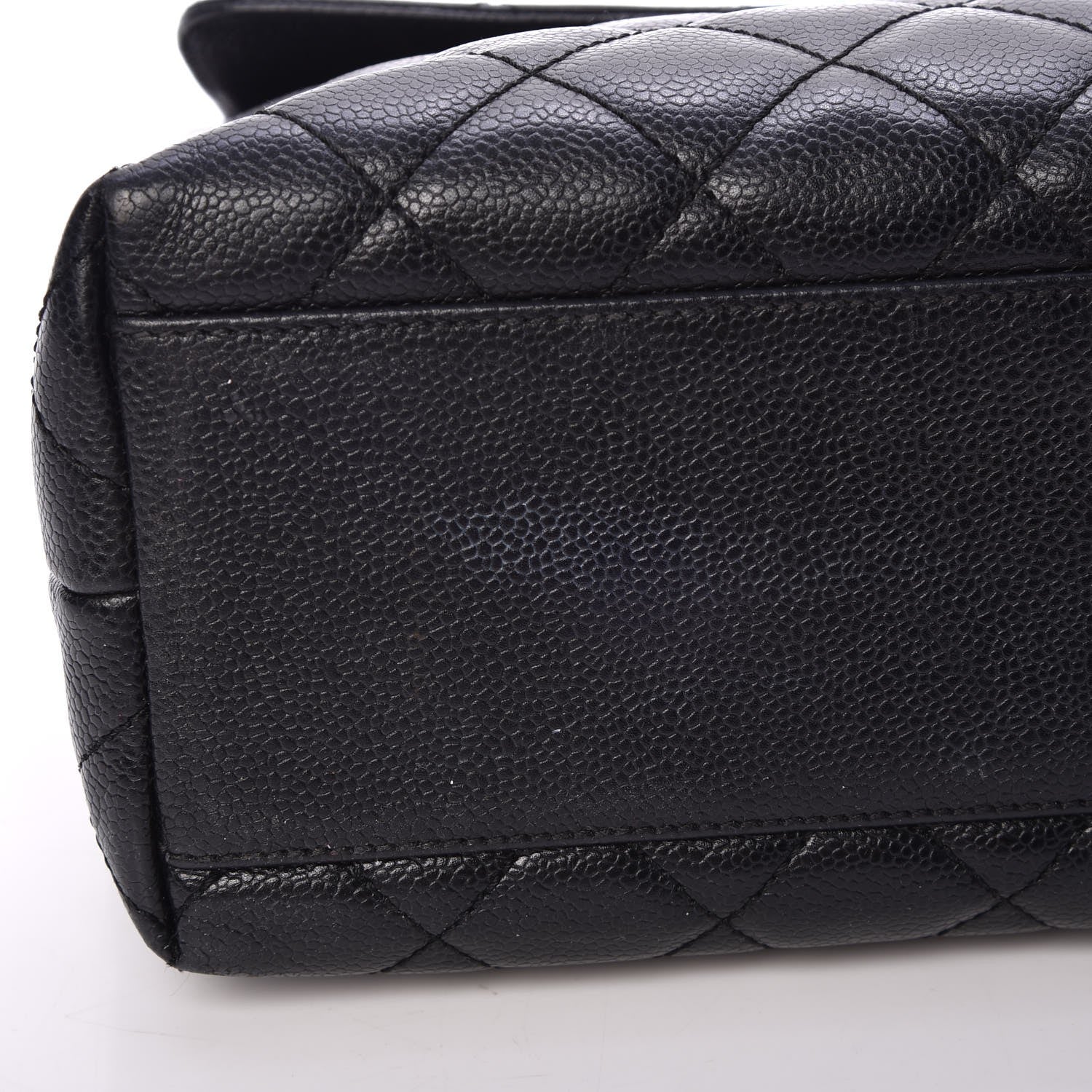 Chanel Caviar Quilted Jumbo Kelly Flap Black 8 of 16