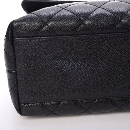 Chanel Caviar Quilted Jumbo Kelly Flap Black 8 of 16