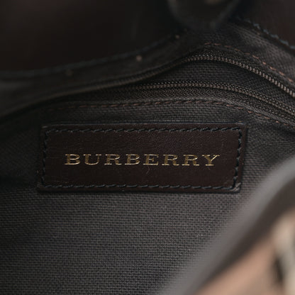 Burberry Haymarket Check Medium Willenmore Hobo Chocolate 6 of 11