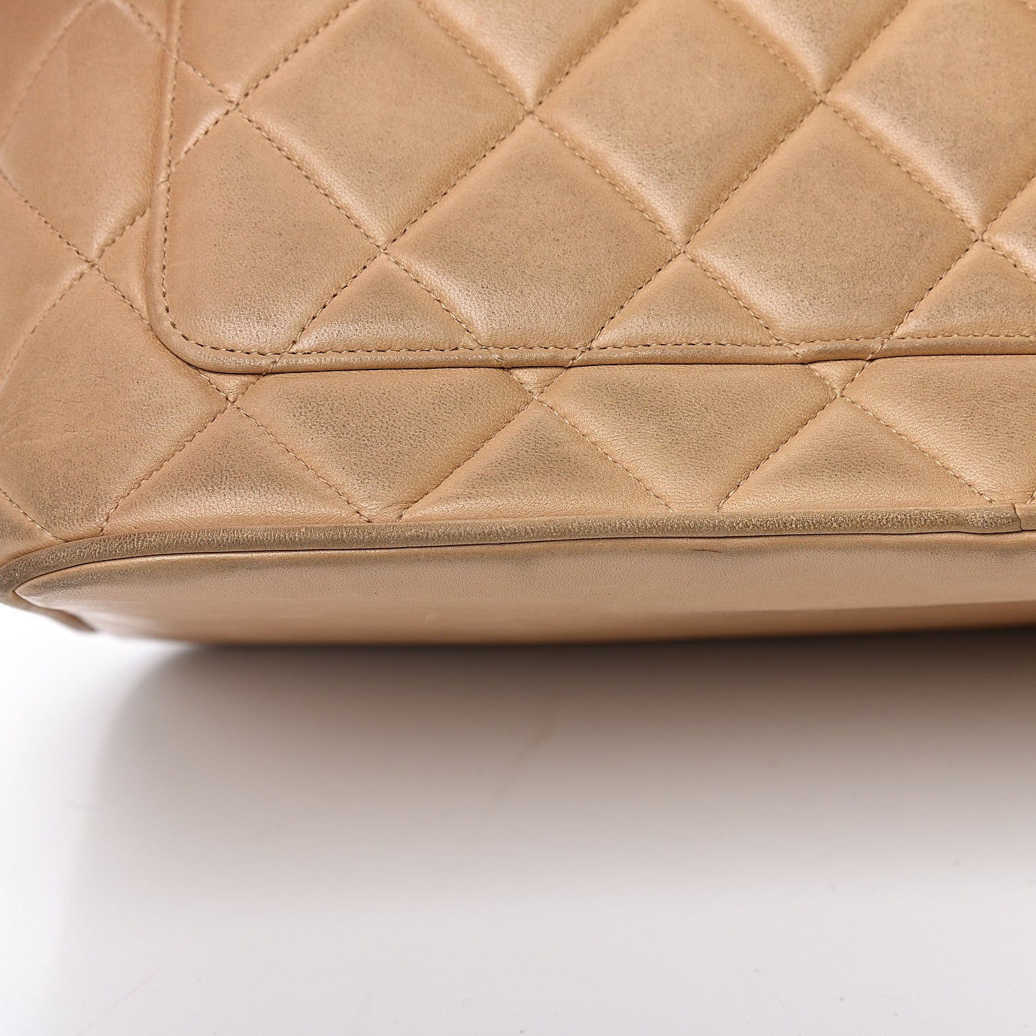 Chanel Lambskin Quilted Medallion Tote Beige 21 of 27