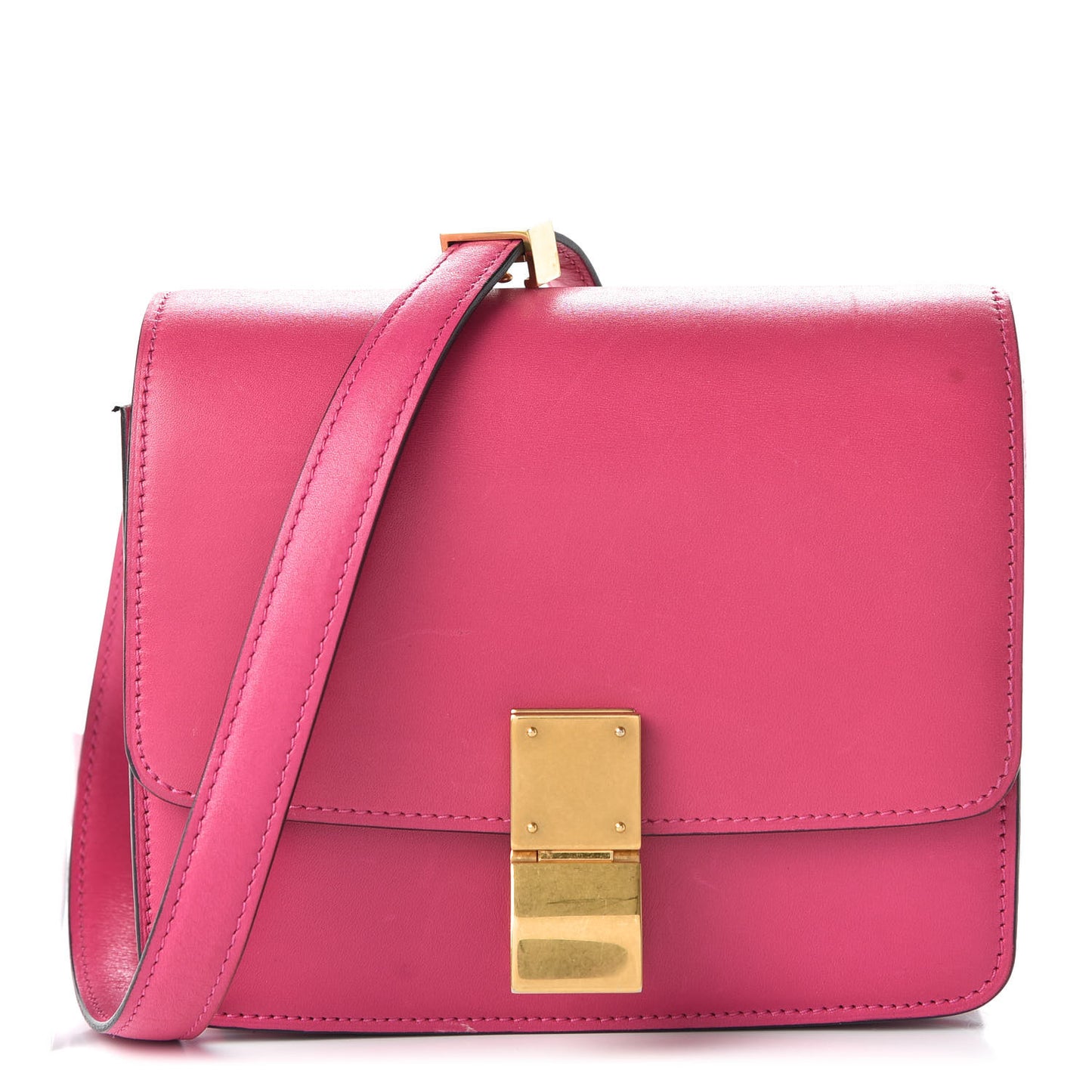 Box Calfskin Small Classic Box Flap Bag Hibiscus