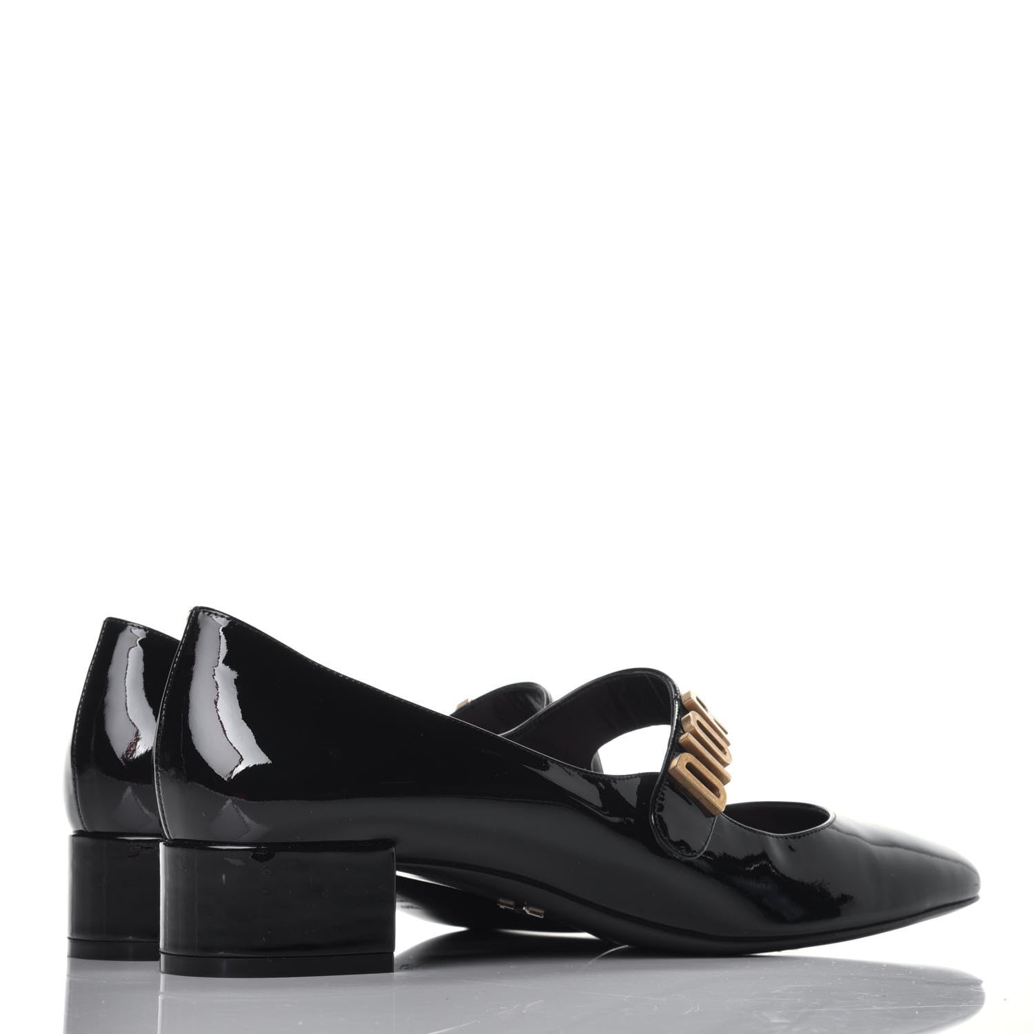 Christian Dior Patent Baby-D Ballet Pumps 41.5 Black 4 of 9