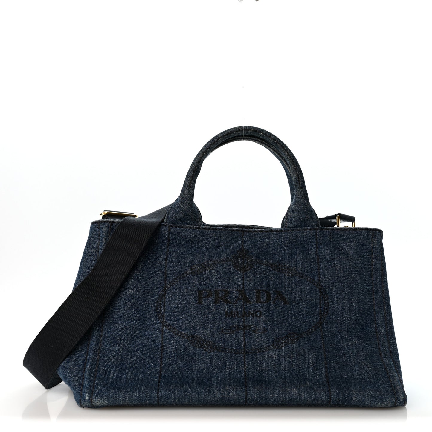 Denim Canapa Logo Tote Bleu