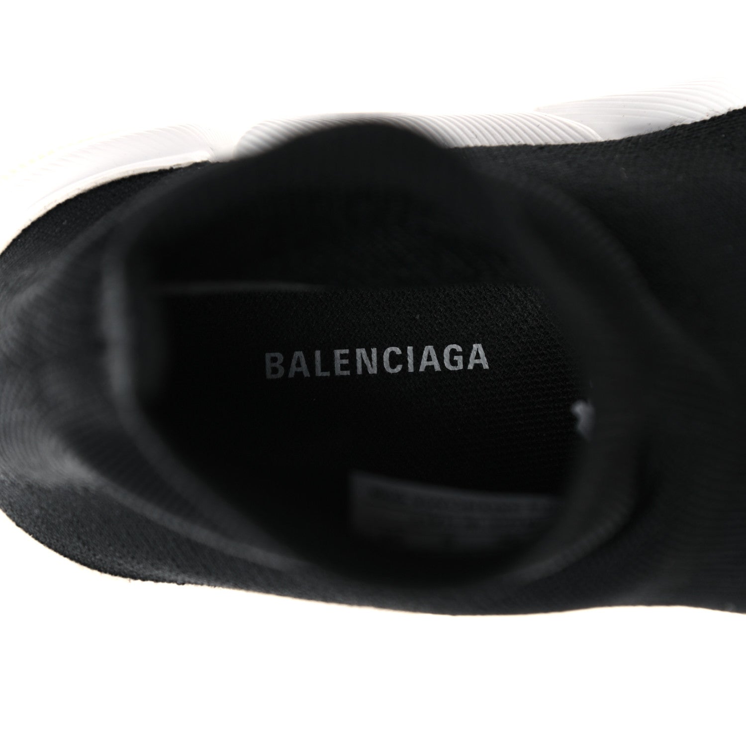 Balenciaga Technical 3D Recycled Knit Bi-Color Womens Speed 2.0 Transparent Sole Sneakers 36 Black White 7 of 9