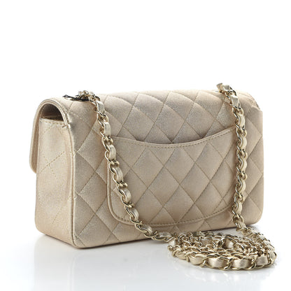 Chanel Metallic Lambskin Quilted Mini Rectangular Flap Gold 3 of 10