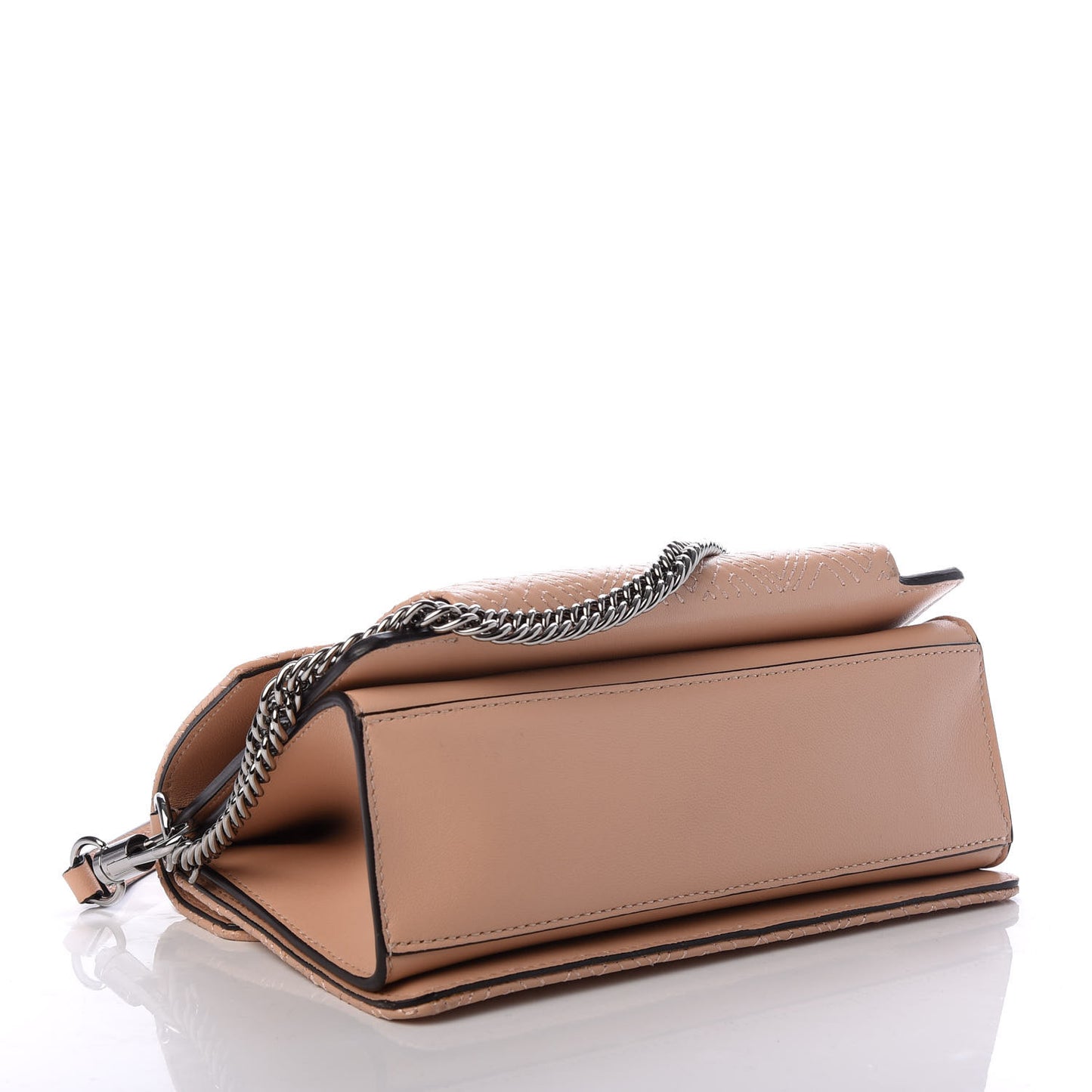 Lambskin Embroidered Studded Small GV3 Shoulder Bag Powder