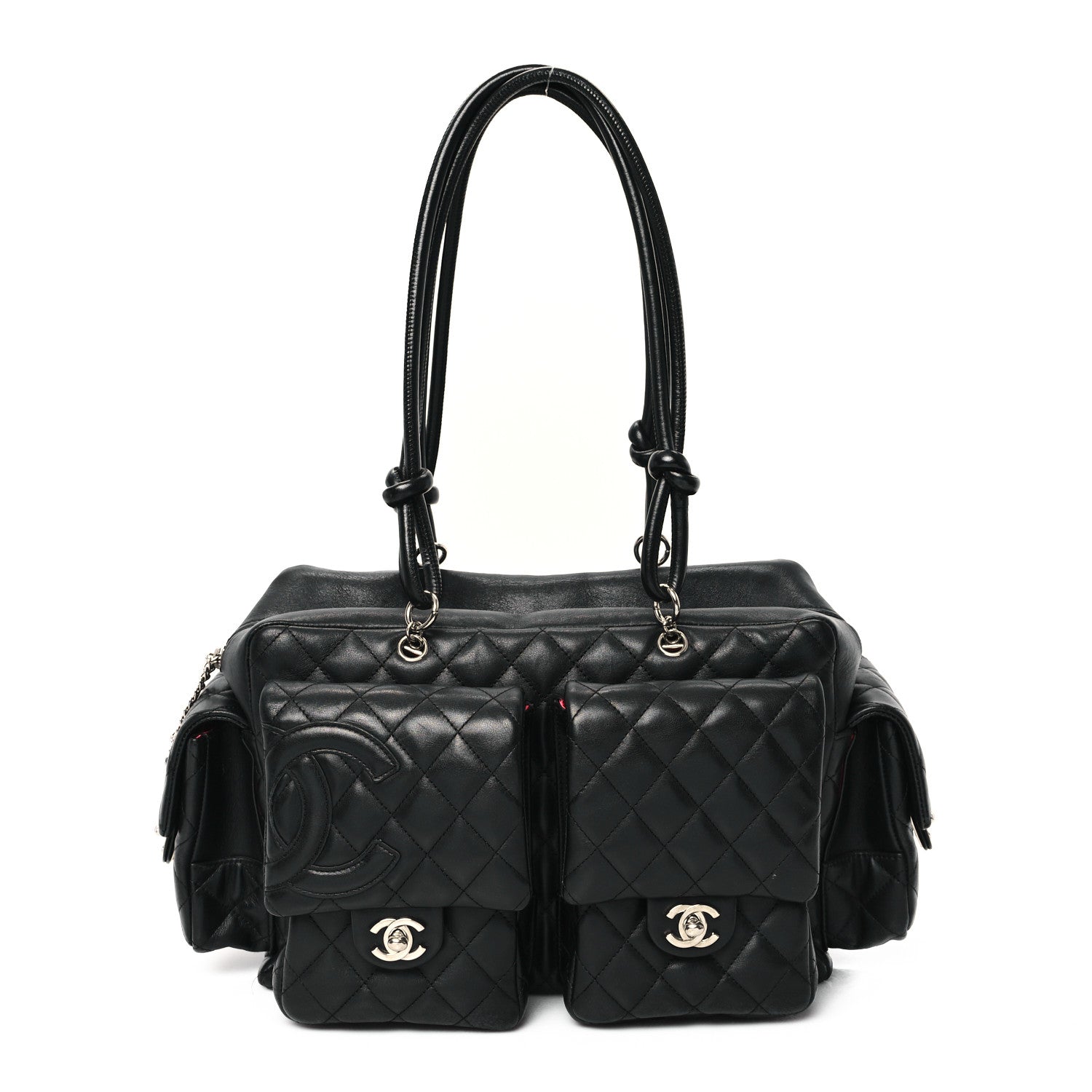 Chanel Calfskin Quilted Large Cambon Multipocket Reporter Black 1 of 13