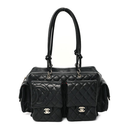 Chanel Calfskin Quilted Large Cambon Multipocket Reporter Black 1 of 13