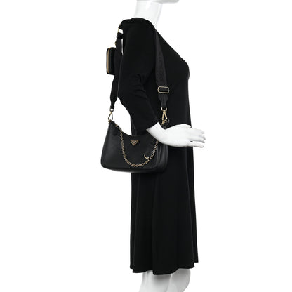 Prada Saffiano Lux Re-Edition 2005 Shoulder Bag Black 2 of 13
