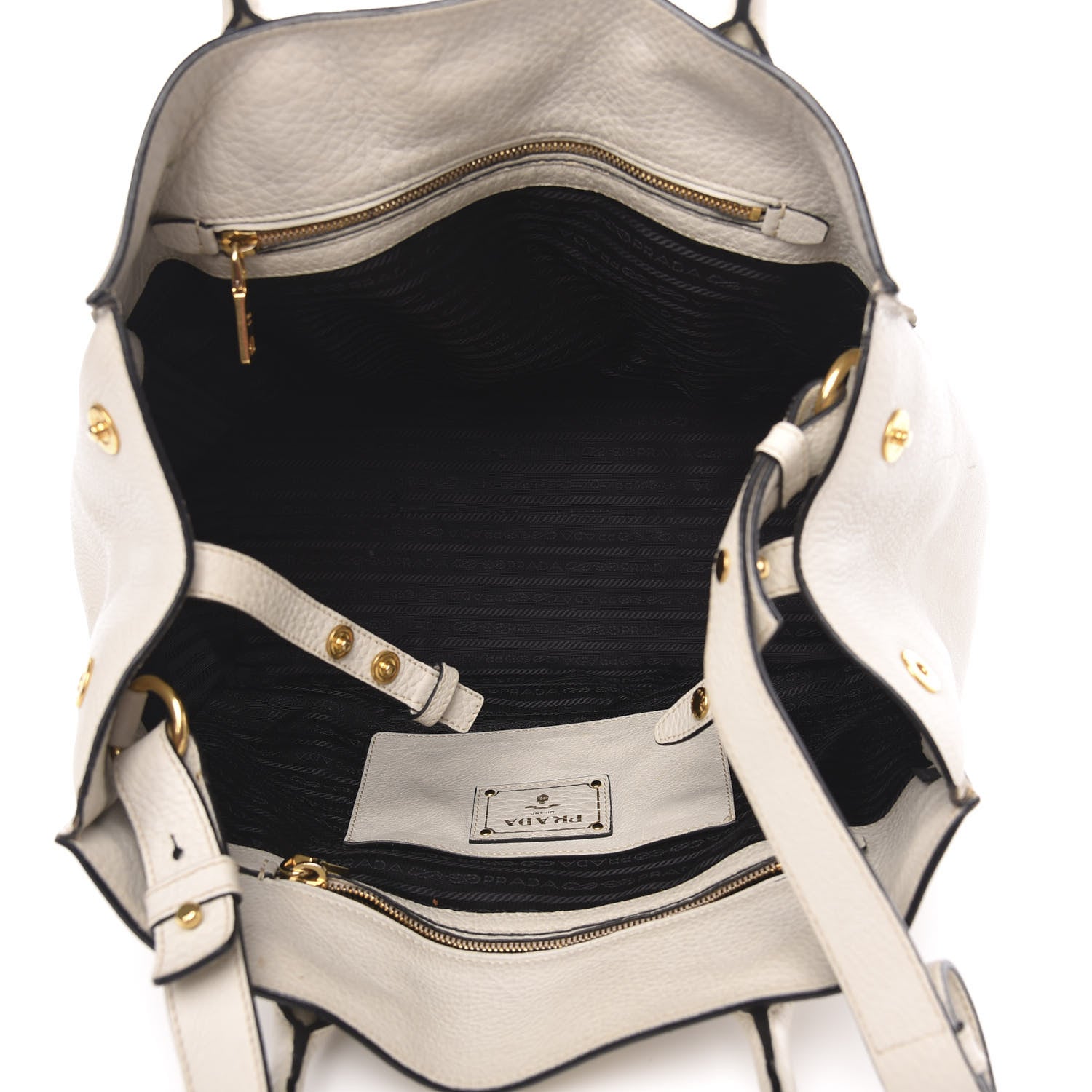 Prada Vitello Daino Tote Talco 5 of 17