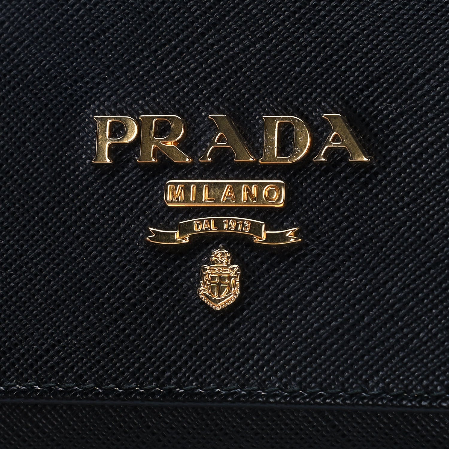 Prada Saffiano Lux Chain Wallet Black 6 of 11