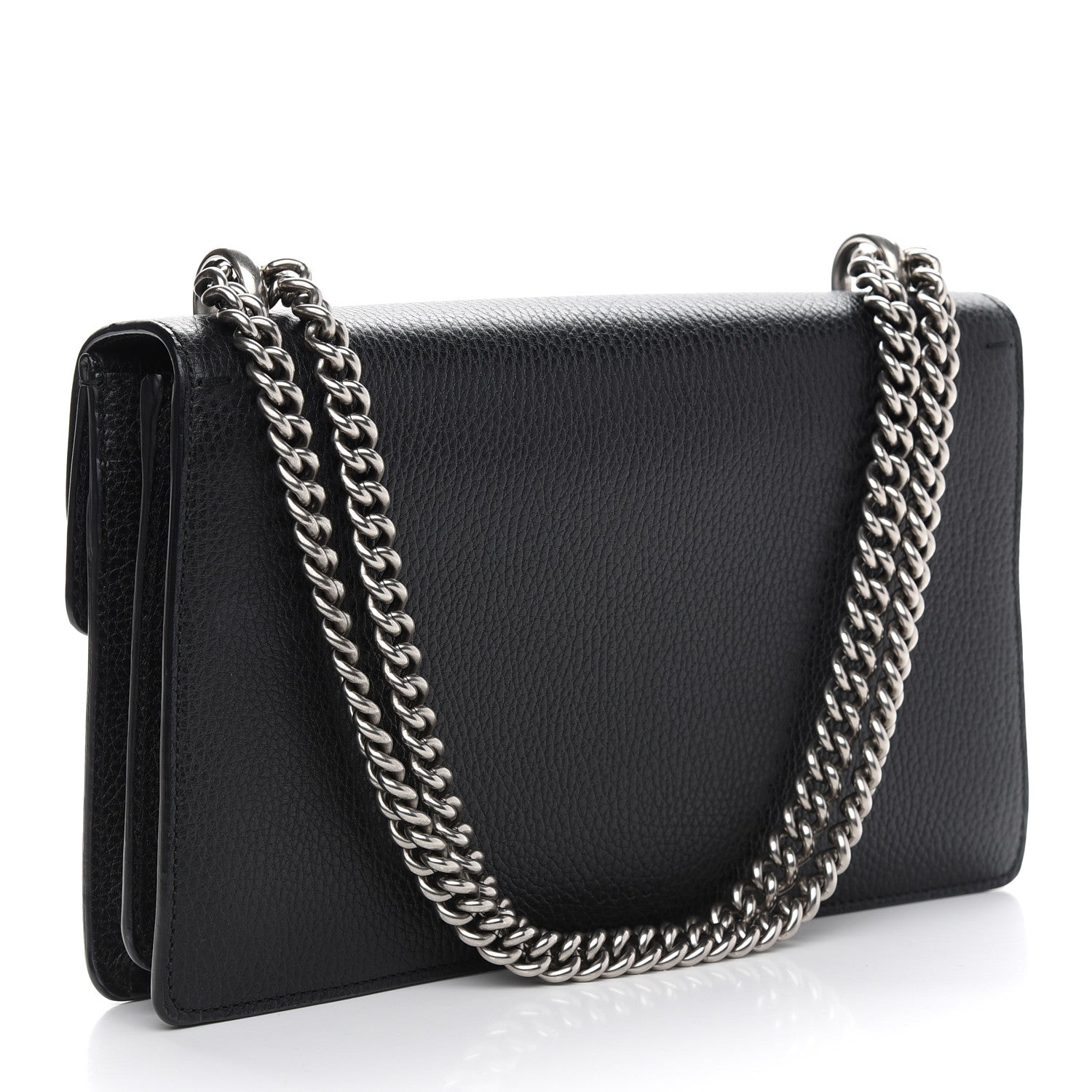 Gucci Pebbled Calfskin Small Dionysus Shoulder Bag Black 3 of 12