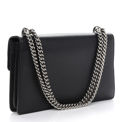 Gucci Pebbled Calfskin Small Dionysus Shoulder Bag Black 3 of 12