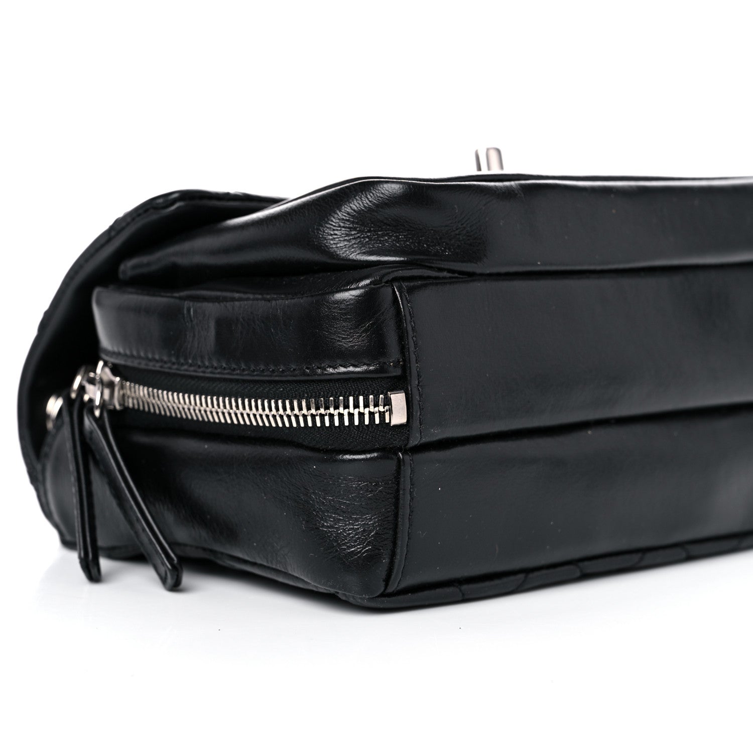 Chanel Aged Calfskin Quilted Express Zip Around Flap Black 8 of 12