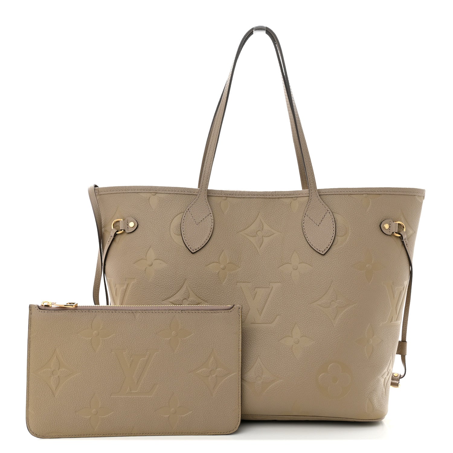 Louis Vuitton Empreinte Monogram Giant Neverfull MM Tourterelle 16 of 16