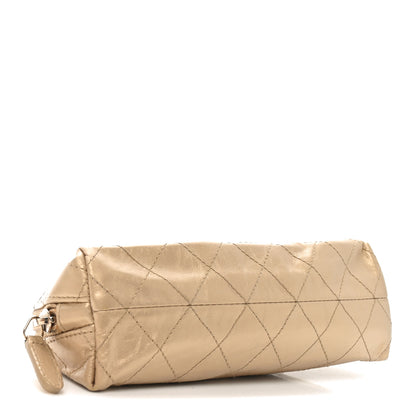 Chanel Metallic Aged Calfskin Quilted Palette Cosmetic Case Gold 4 of 10