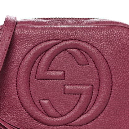 Gucci Pebbled Calfskin Small Soho Disco Bag Peonia Flower 8 of 13