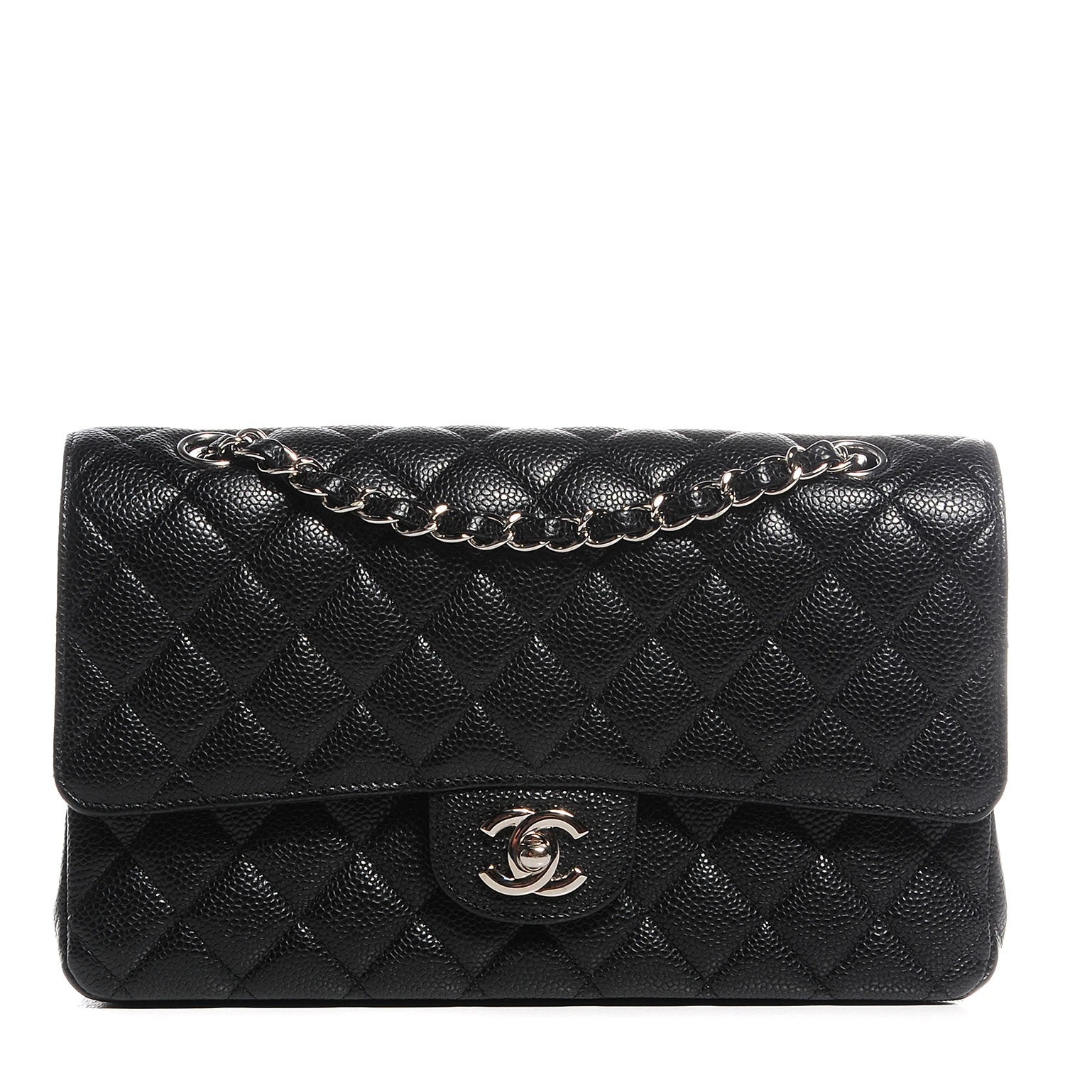 Chanel Caviar Quilted Medium Double Flap Black 1 of 9