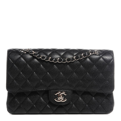 Chanel Caviar Quilted Medium Double Flap Black 1 of 9