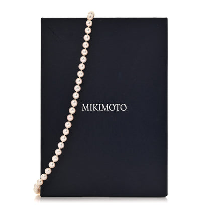 Mikimoto 18K White Gold Akoya Cultured Pearl 6.5-7mm Strand Necklace 7 of 7