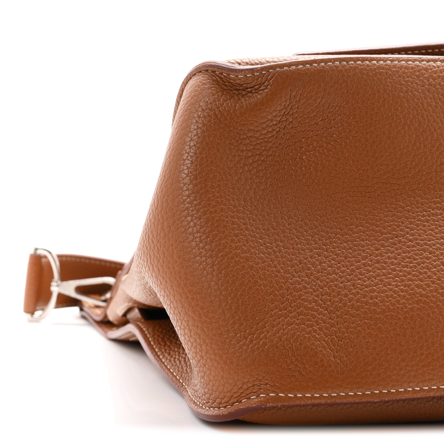Hermes Taurillon Clemence Jypsiere 37 Gold 9 of 10