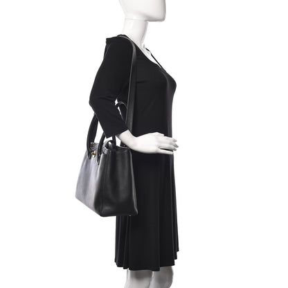 Chanel Calfskin Cerf Executive Shopper Tote Black 3 of 11