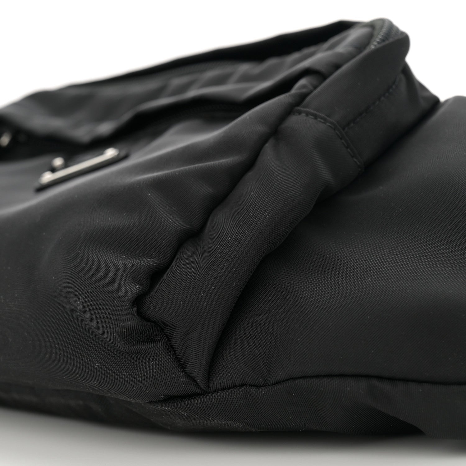 Prada Tessuto Nylon Double Pocket Belt Bag Black 10 of 10