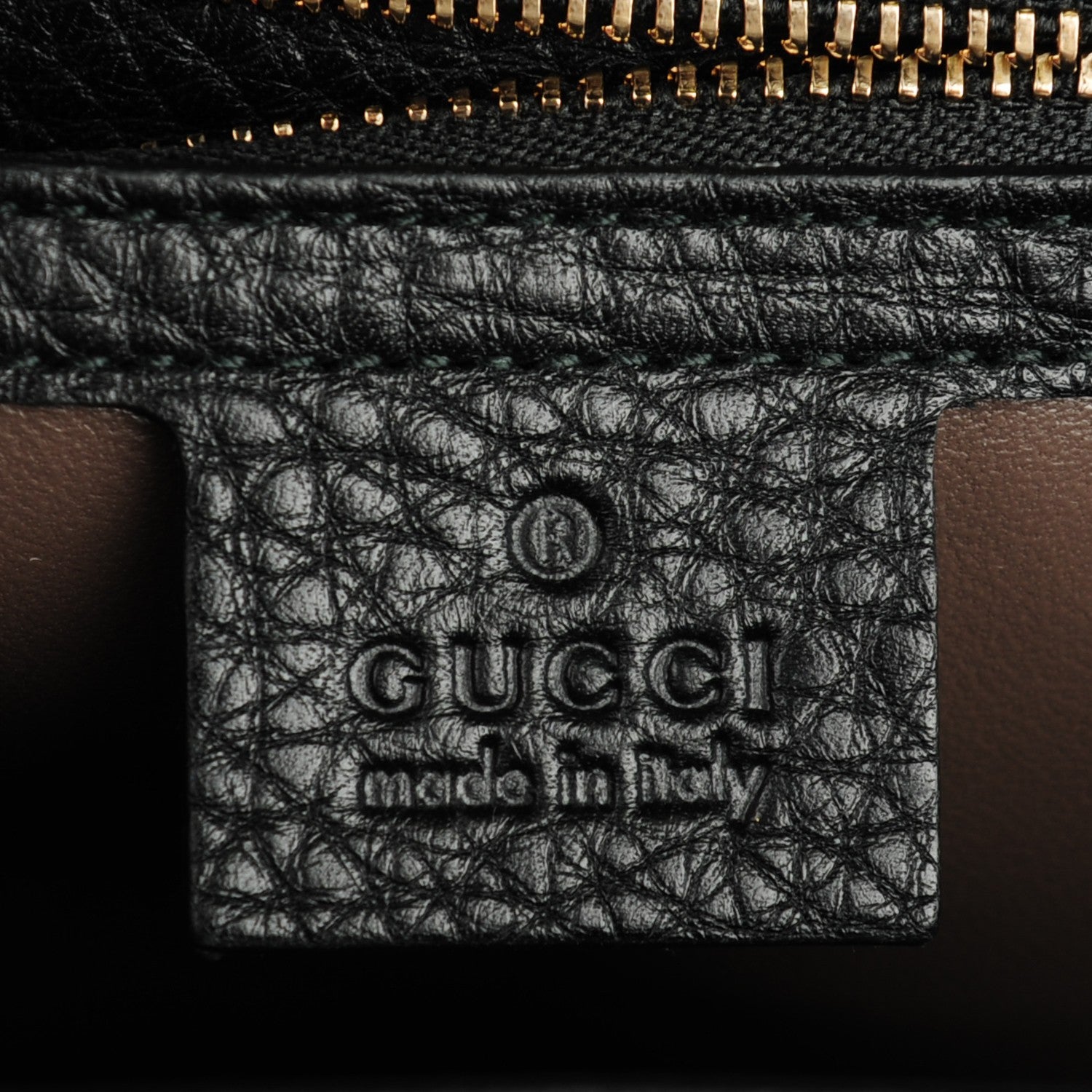 Gucci Pebbled Calfskin Medium Miss Bamboo Shoulder Bag Black 6 of 7