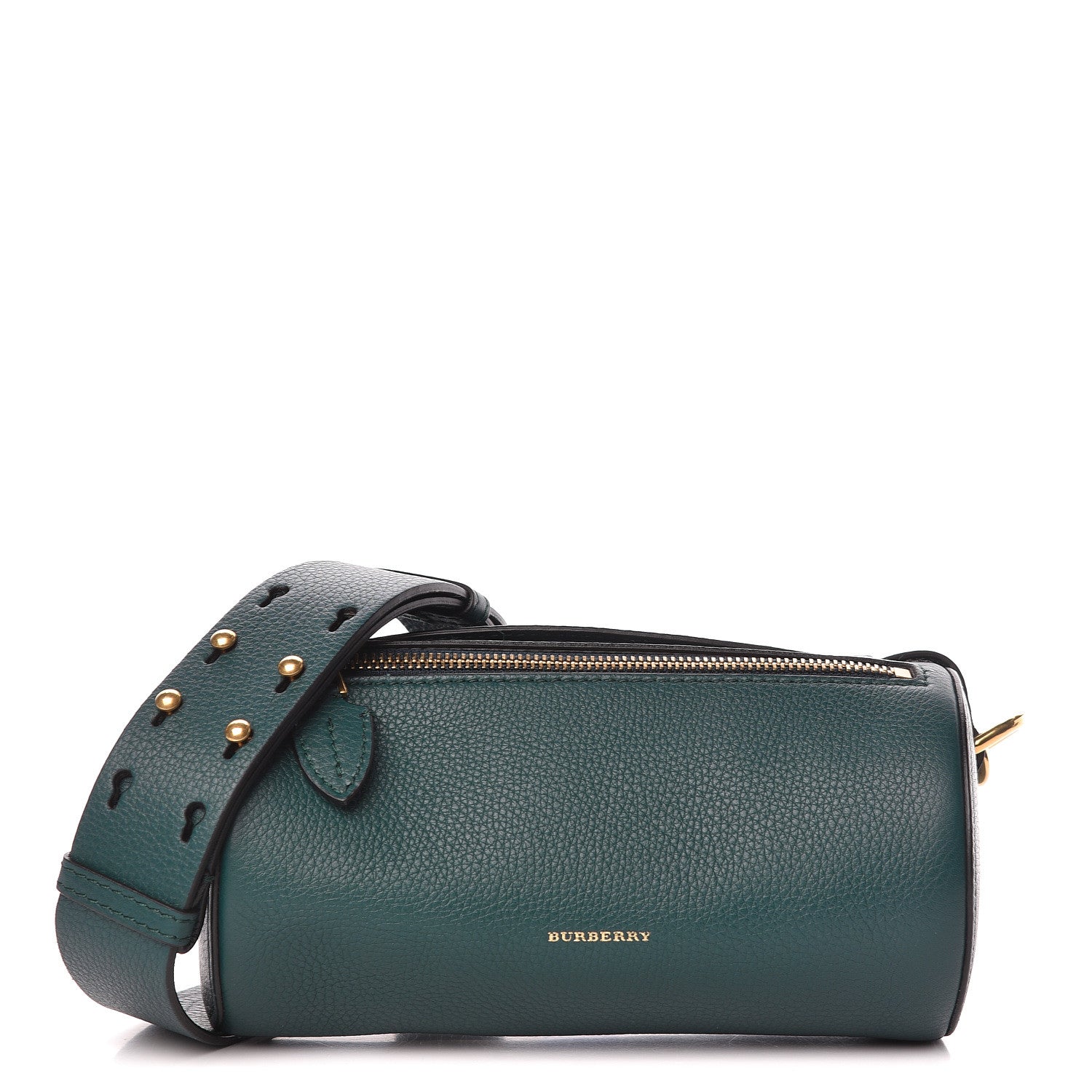 Burberry Calfskin The Barrel Bag Dark Cyan 1 of 9