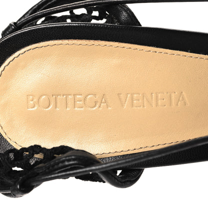 Bottega Veneta Mesh Nappa Stretch Ankle Tie 90mm Sandals 39 Black 7 of 7