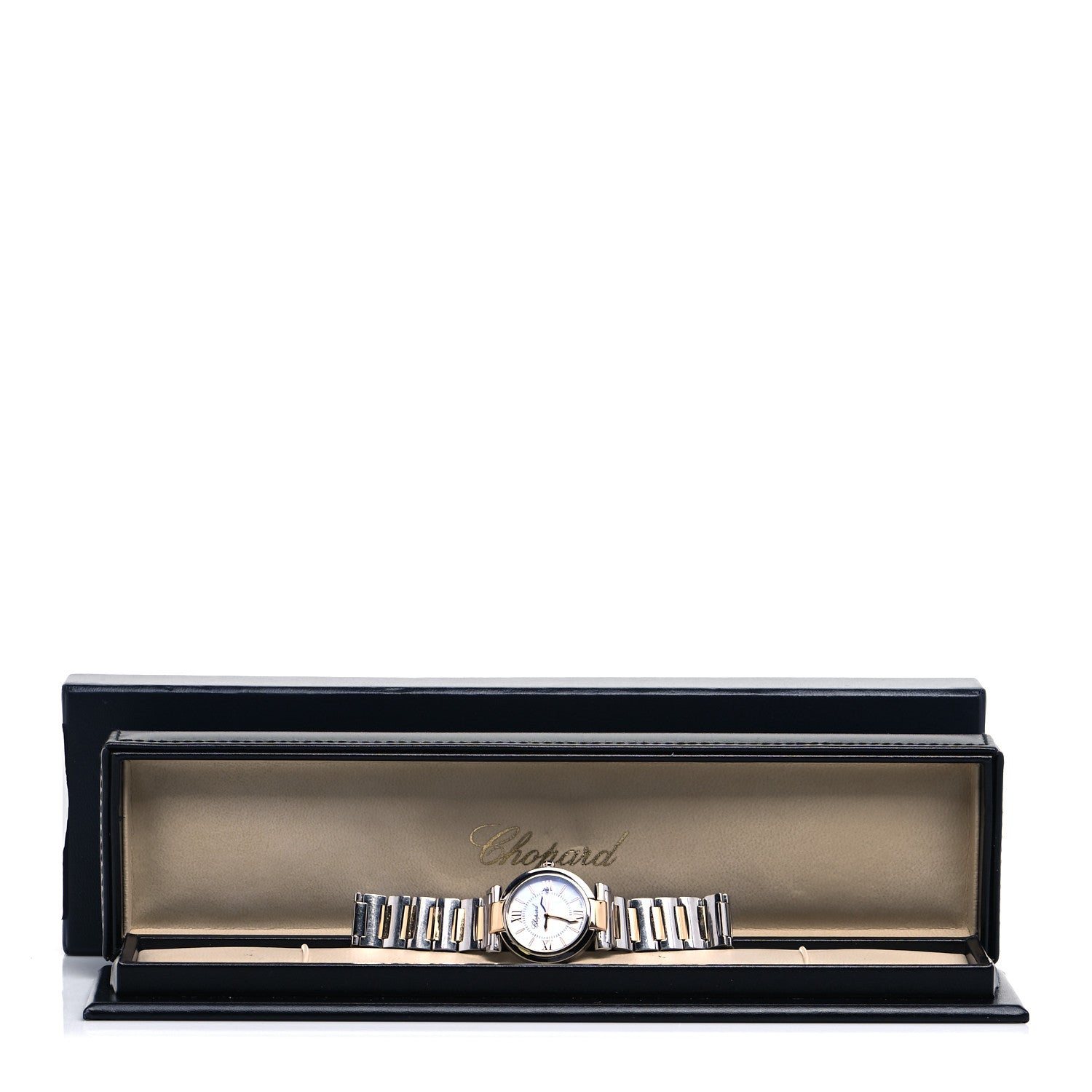 Chopard Stainless Steel 18K Rose Gold Mother of Pearl 28mm Imperiale Quartz Watch 5 of 5