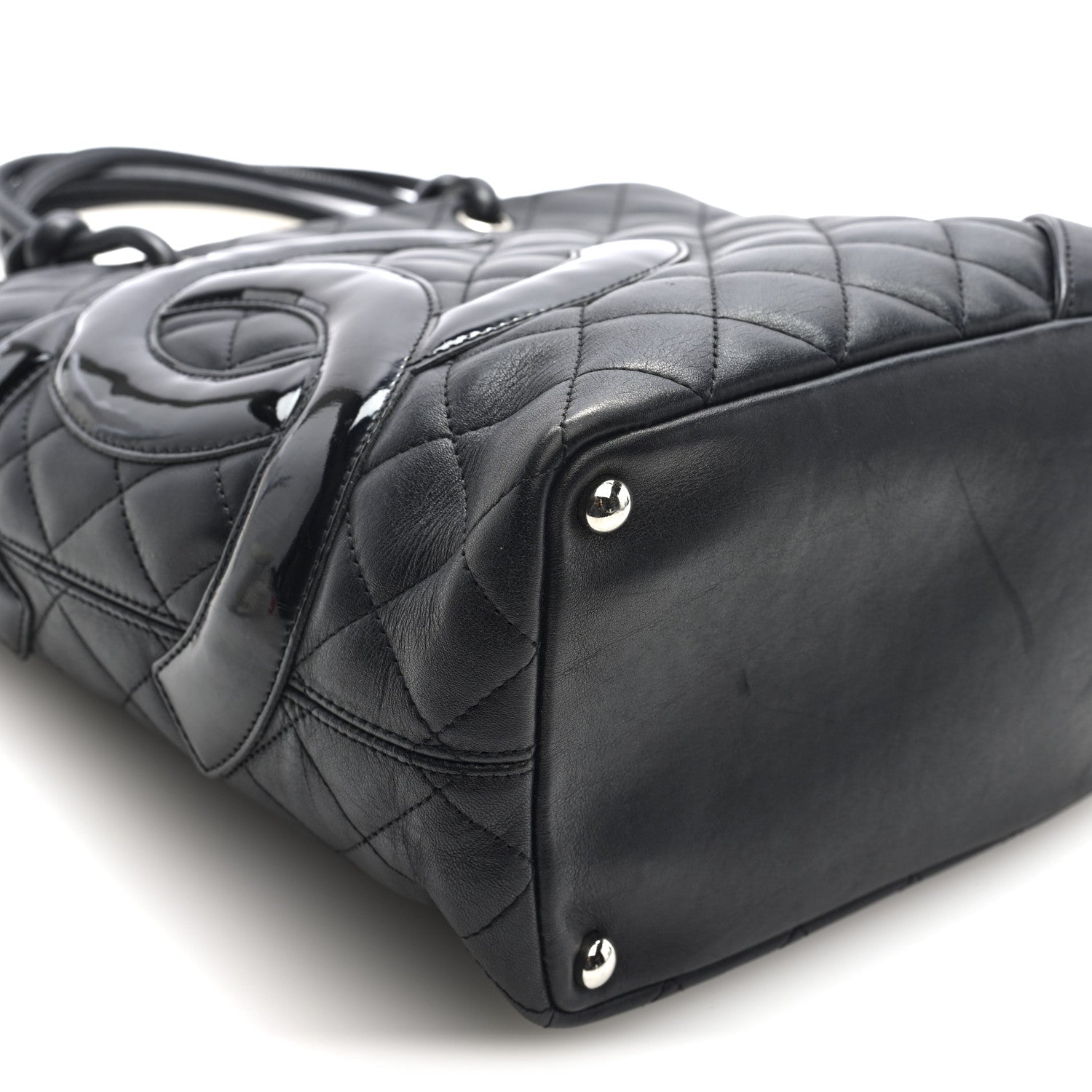 Chanel Calfskin Quilted Medium Cambon Tote Black 9 of 11
