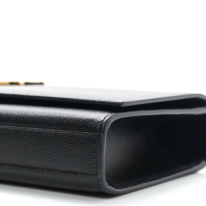 Saint Laurent Grain De Poudre Monogram Cassandre Clutch Black 9 of 9
