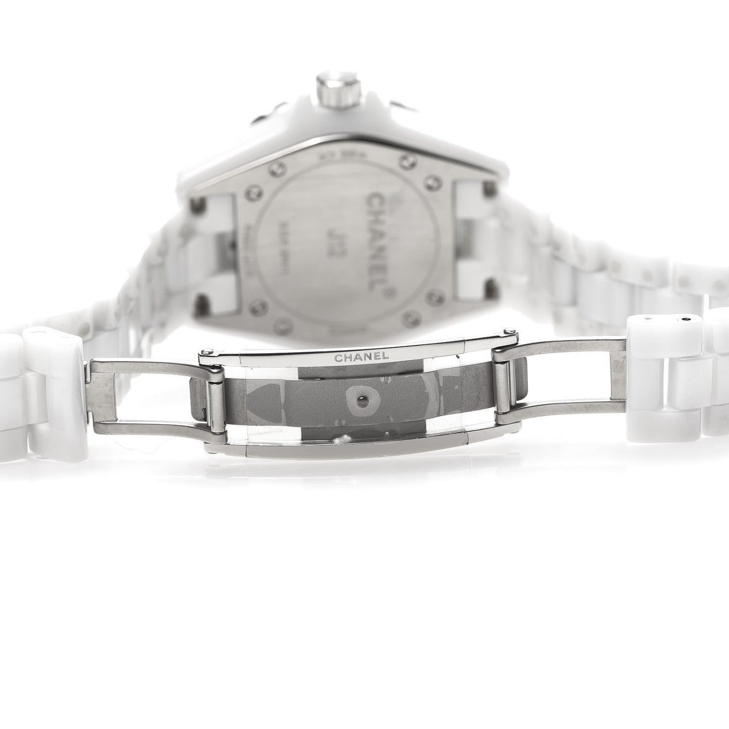 Stainless Steel Ceramic 33mm J12 Quartz Watch White
