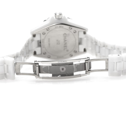 Chanel Stainless Steel Ceramic 33mm J12 Quartz Watch White 6 of 7