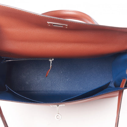 Hermes Evercolor Verso Kelly Retourne 32 Blush Deep Blue 14 of 35